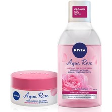 Zemira Aqua Gül Suyu Çift Fazlı Micellar Makyaj Temizleme Suyu 400ML Nemlendirici Jel 50ML