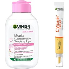 Zemira Skin Naturals Micellar Kusursuz Makyaj Temizleme Suyu (100 Ml) & C Vitamini Parlak Aydınlat