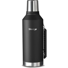 Zemira 1 Klasik Kulplu Sızdırmaz Çelik Termos 2.2 Lt Black ST-261
