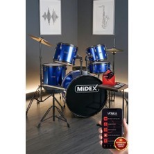 Zemira CD900X-BL 22'' Yetişkin Akustik Bateri Davul Seti 22B-13T-12T-16F-14S (5 Parça)