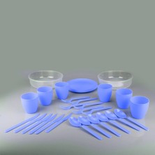 Ozkr Store Piknik Seti 6 Kişilik Çantalı 32 Parça