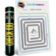 Zemira CHECK100 Kazınabilir Zinciri Kırma Posteri, Hedef Zinciri Kırma Kazı Kazan Posteri, Kişisel Gelişim