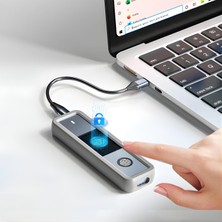 Zemira Parmak Izi Şifreleme Özellikli M.2 SSD Kutusu Alüminyum Harici SSD Enclosure 2230