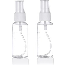 Zemira Spelt 30 ml Şeffaf Sprey Şişesi Boş Pet Şişe Kozmetik Atomizer 2'li