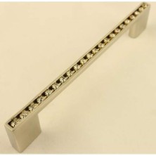Zemira Sıralı Taşlı Lama Kulp 128MM Inoks (2 Adet)