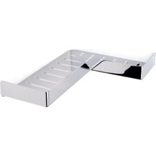 Zemira System Banyo Krom Duş Rafı Krom Renk 68X280X280 mm Beyaz Tek Ebat BA3006 043 Cr