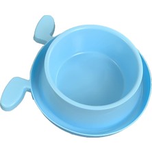 Zemira Miapet Plastik Kulaklı Mama Su Kabı 400 ml Turkuaz