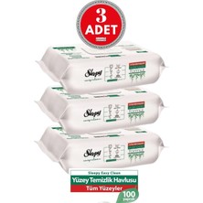 Zemira Sleepy Easy Clean Yüzey Temizlik Havlusu, 100'LÜ x 3 Adet, 300 Yaprak