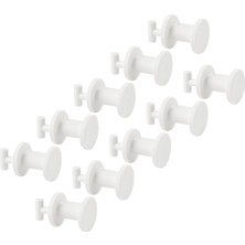Zemira Skadis Mini Plastik Itme Kancası (Skadis Pegboard Için Uygundur), Beyaz, 19 Mm, 205.198.88-10'