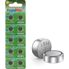 Zemira 10 Adet LR44 AG13 A76, G13, L1154, SR44, G13A 1,5 V Poundmax Alkalin Düğme Pil Paketi Cıva Içermeye