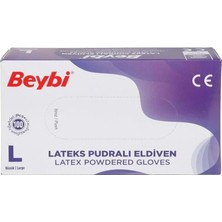 Zemira Beybi Lateks Pudralı Eldiven Large 100'LÜ