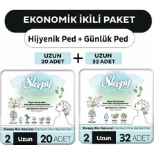 Zemira Sleepy Bio Plus Hijyenik Ped Uzun 20'li + Günlük Ped Uzun 32'li