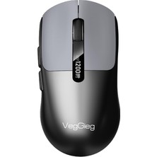 Zemira Veggieg G900 Dual-Mode 5.3 2.4ghz 3600DPI Ekranlı Şarjlı Optik Mouse Siyah
