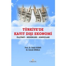 Orion Kitabevi Türkiye'de Kayıt Dışı Ekonomi
