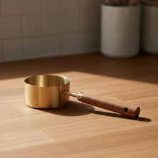 Zemira Bambum Escala Ahşap Saplı Gold Ölçü Kaşığı 125 ml