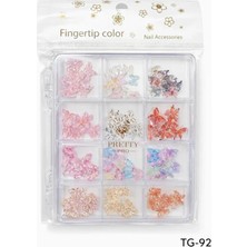 Zemira Fontenay Charm 3D Tırnak Süsleme, Protez Tırnak Nail Süsleme, Çok Renkli
