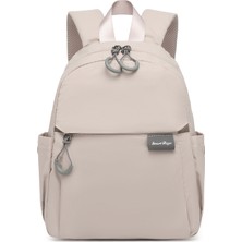 Smart Bags Bej Günlük Mini Boy Hafif Kadın Sırt Çantası