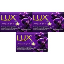 Zemira Lux Magical Spell Sabun, 80G, Egzotik Çiçekler Esansiyel Yağ, 3'lü Set