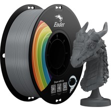 Zemira Resmi Creality Upgrade Ender 3D Yazıcı Filamenti, Gri Pla+ Filamenti 1,75 Mm, 1 kg Makara (1,0 Kg),