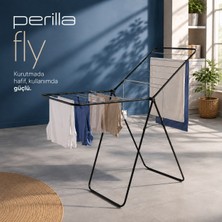 Atlanta Home Perilla House Plus Fly Çamaşır Kurutmalığı Katlanabilir Çelik Gövde Antrasit