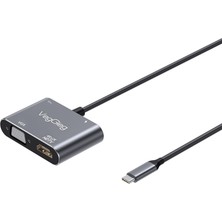 Zemira Veggieg VGA USB 3.0 Pd Dönüştürücü Çevirici Hub