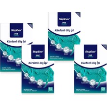 Zemira Stopever Well Tooth Kürdanlı Ipi 4'lü Paket | Nane Aromalı | 200 Adet (4 x 50) | Arası Temi