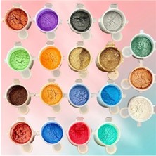 Zemira Reçine Mica Toz Pigment Seti 19X14ML Boya, Mum Boyası, Pigment Boya -A1