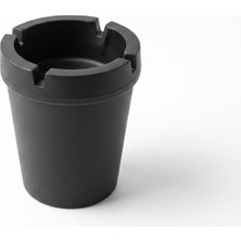 Zemira Plastik Küllük Siyah - Kokusuz Kapaklı Bardaklık Oto Küllüğü, Rüzgar Geçirmez Dı