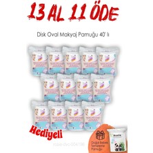 Zemira Lux 13 Al 11 Öde Disk Oval Makyaj Pamuğu 40' Lı Rosie