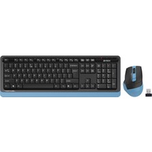 Zemira A4 FG1035 Q Türkçe Fn-Multiedya Klavye+ Optik Mouse Klavye Mouse Set (Siyah-Mavi)