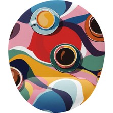Zemira Kahve Desenli Bilek Destekli Mouse Pad