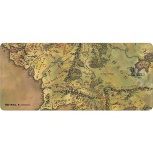 Zemira Exvega Xxl Profesyonel Mouse Pad 90X40 (Midd Earth Map, The Lord Of The Rings: The Fellowship Of Th