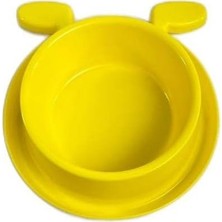 Zemira Miapet Plastik Kulaklı Mama Su Kabı 400 ml Sarı
