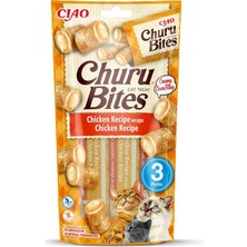 Zemira Inaba Churu Bites - Elinizden Beslenmek Için Davranır - Kremsi Dolgulu Çıtır Çantalar - Tavuk