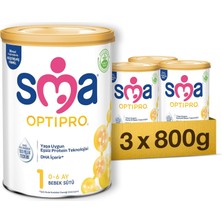 Zemira Sma Optipro 1 Bebek Sütü (0-6 Ay, 800 G x 3 Adet)