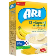 Zemira Arı Mama 12 Vitaminli 6 Mineralli Sütlü MUZLU,250 gr