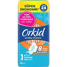 Zemira Orkid Ultra Hijyenik Ped Normal (Boy 1) Süper Ekonomik Paket 24 Adet Ped