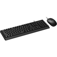 Zemira Rapoo X130PRO Wired Tr Klavye Mouse Set Si̇yah