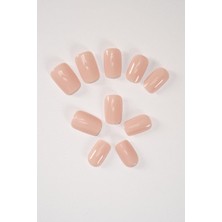 Zemira Pop Beauty Takma Tırnak Seti & Zararsız Yapıştırıcı Küt Pembe