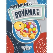 Yediveren Çocuk Hayvanlar 2 - Boyama Kitabı
