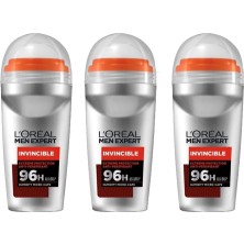 Zemira Paris 3'lü Men Expert Invinvible Anti Perspirant Roll On (3 x 50 Ml)