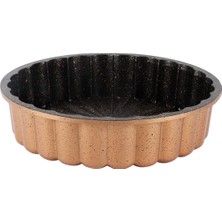 Zemira Serenk Fun Cooking Papatya Alüminyum Döküm Granit Kaplama Tart Kalıbı 28 cm Sarı