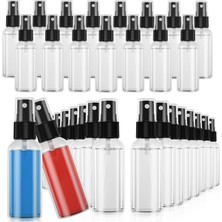 Zemira Ephech 50 Adet Küçük Sprey Şişesi, 3.4OZ/100ML Seyahat Sprey Şişesi Temizle Ince Sis Sprey Şişesi C