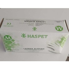 Zemira Has-Pet Haspet Latex Pudrasız Eldiven Medium 100'LÜ