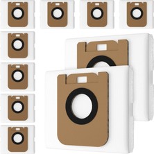 Zemira Dreame D10 Plus / D10S / Z10 Pro / L10 Robot Süpürge Için 10 Adet Elektrikli Süpürge Torbası,