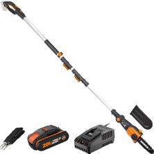 Zemira Worx WG349E 20VOLT 2.0AH Li-Ion Tek Akülü 20CM Profesyonel Teleskobik Saplı Açı Ayarlı Zincirli Dal