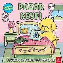 Büyülü Fener Yayınları Güneşli Günler - Pazar Keyfi;sevimli - Canlı Boyamalar