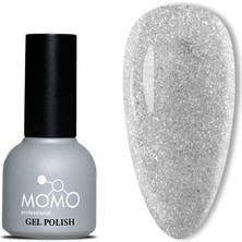 Zemira Momo Professional Disko Kalıcı Oje D001 Gümüş 10ML, Reflective Flash Gel Polish