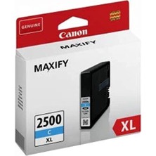Zemira 9265B001 PGI-2500XL C Mürekkep Kartuşu, Cyan