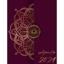 Zemira Independently Published Agenda 2024: Semainier 1 Semaine Sur 2 Pages Avec Heure, 12 Mois De Janvier